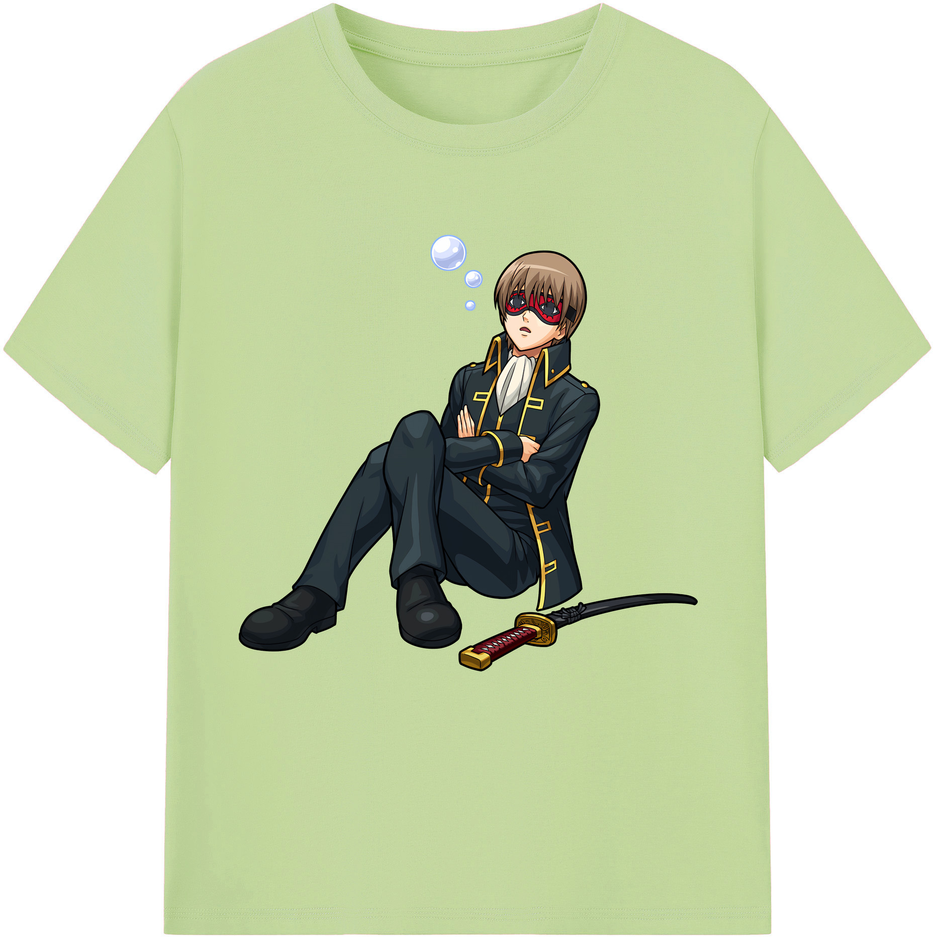 （画像用） ぎんたま 坂田銀時（さかたぎんとき） 神楽 志村新八（しむら しんぱち） GINTAMA Sakata Gintoki Kagura Shimura Shinpachi 綿100％半袖Tシャツ（フロントプリント）